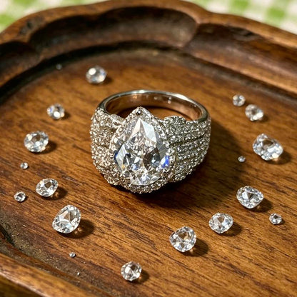 Vidaluz™ Moissanite Sterling Silver Ring