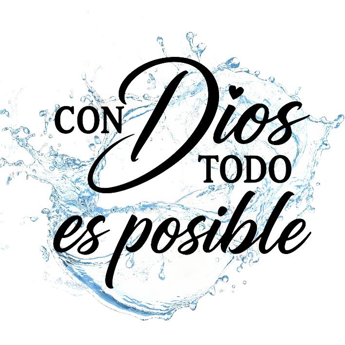Vidaluz™ Sticker “Con Dios Todo Es Posible”