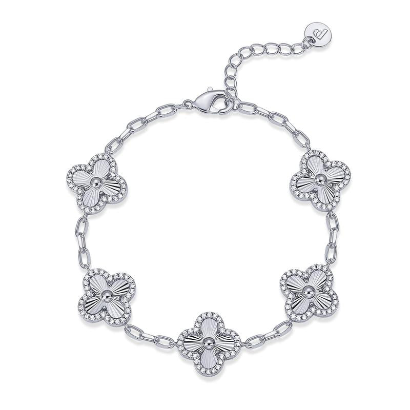 Vidaluz™ Pulsera de Trébol con Circonitas