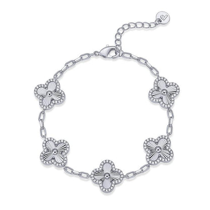 Vidaluz™ Pulsera de Trébol con Circonitas