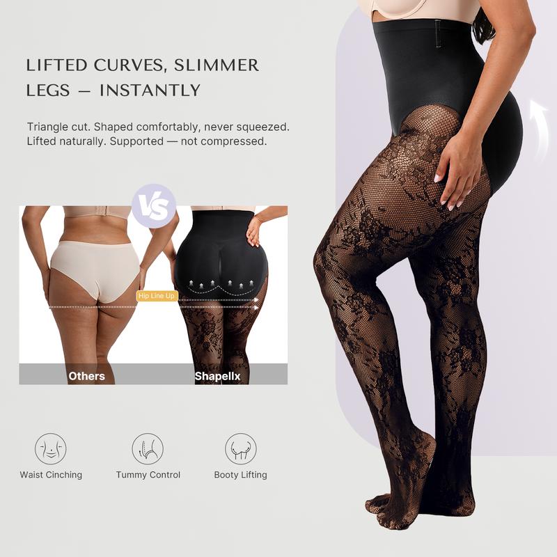 VIDALUZ™ LaceSculpt Shaping Tights