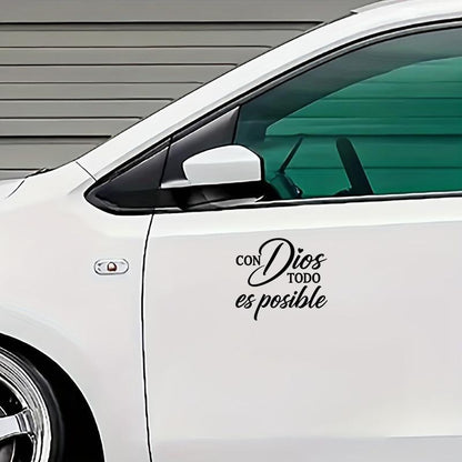 Vidaluz™ Sticker “Con Dios Todo Es Posible”