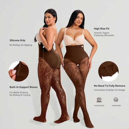 VIDALUZ™ LaceSculpt Shaping Tights